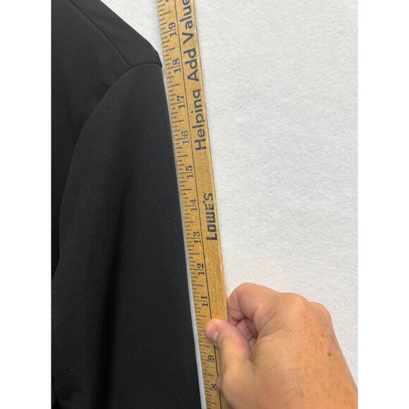 Kathie Lee Collection Black Button-Up Cardigan With Tie Size L 100% Polyester - Picture 7 of 8